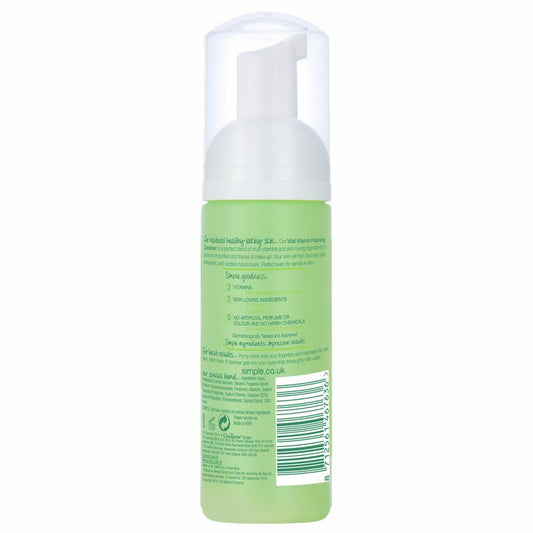 Simple Kind To Skin Foaming Cleanser Vital Vitamin - 150ml-Auzzi Store