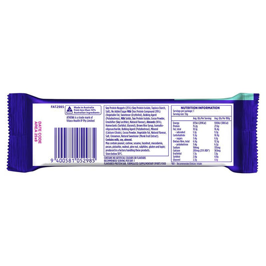 Athena Crisp Protein + Calcium Choc Almond Bar - 55g – view 2