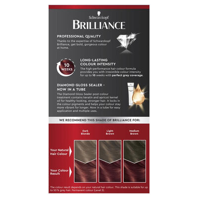 Schwarzkopf Brilliance 43 Red Passion - Permanent Hair Color 60ml