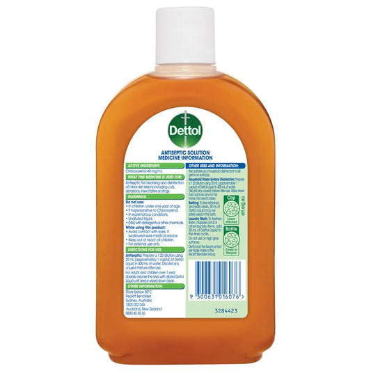 Dettol Antiseptic Antibacterial Disinfectant Liquid 500ml-Auzzi Store