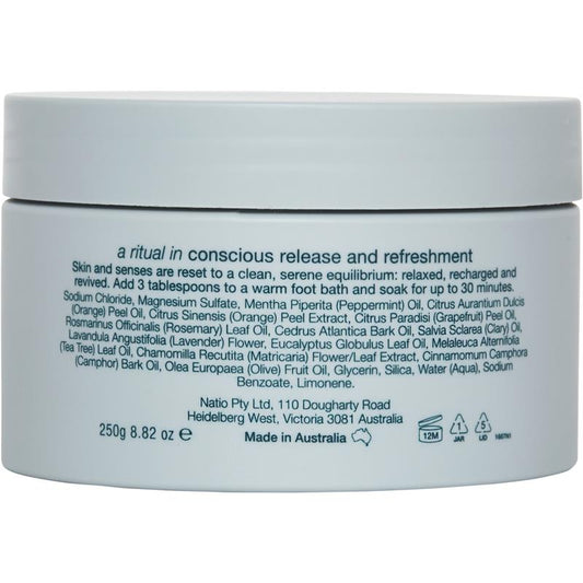 Natio Utopia Zen Energy Foot Soak 250g - Energizing Foot Treatment