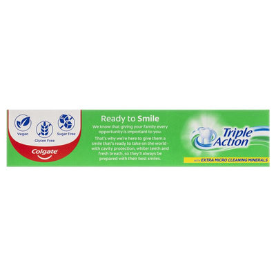 Colgate Toothpaste Triple Action 210g - Whiter Teeth & Fresh Breath
