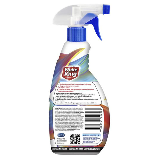 White King Stain Lift Spray 500ml - Triple Enzyme Action-Auzzi Store