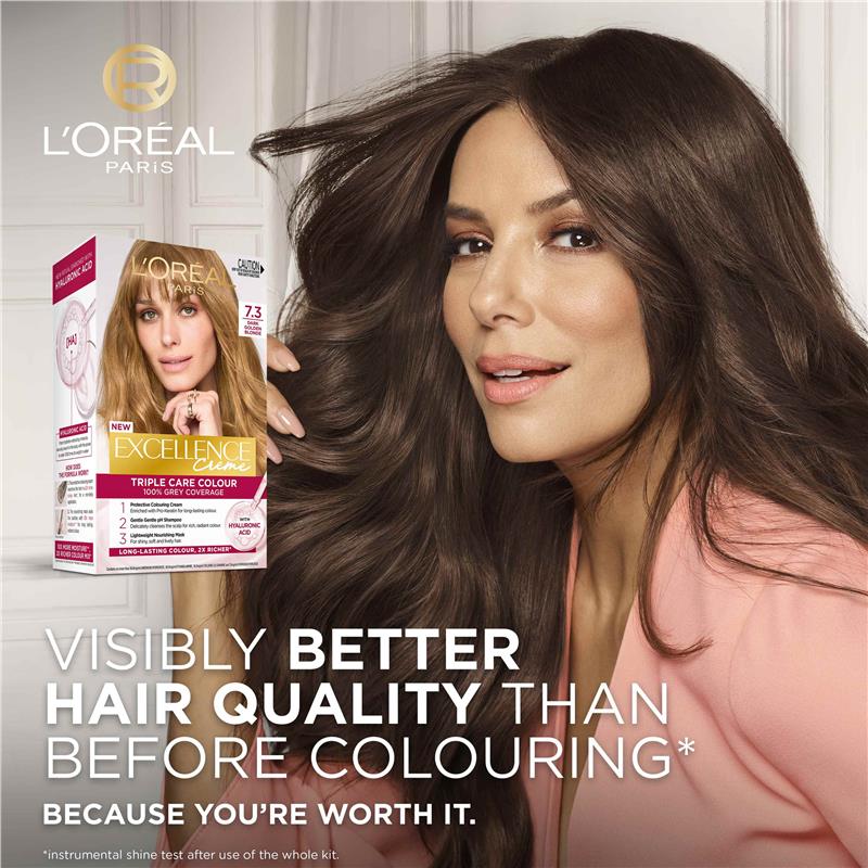 L'Oreal Excellence Creme 7.3 Dark Golden Blonde Hair Colour - 1 Unit - Auzzi Store