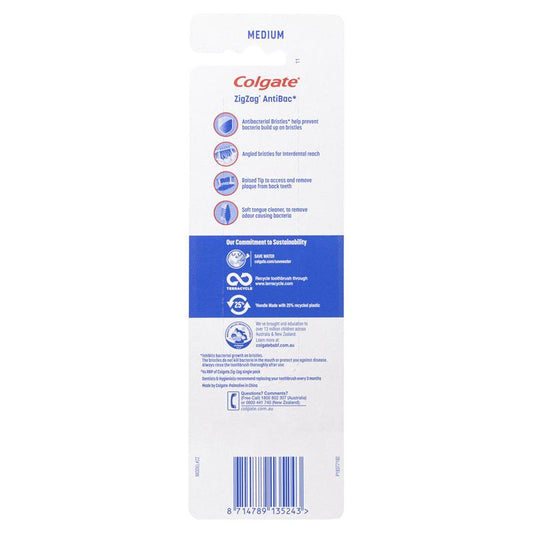Colgate Zig Zag Deep Interdental Clean Toothbrush Medium - 3 Pack-Auzzi Store