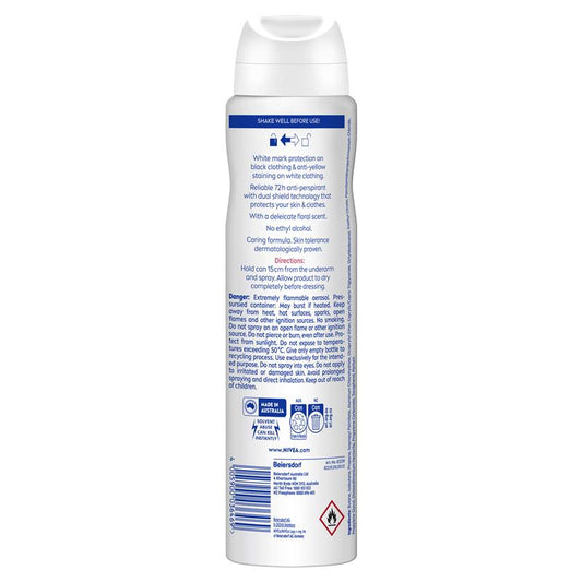 NIVEA Black & White 72H Clear Aerosol Deodorant 250ml – view 2 - Auzzistore