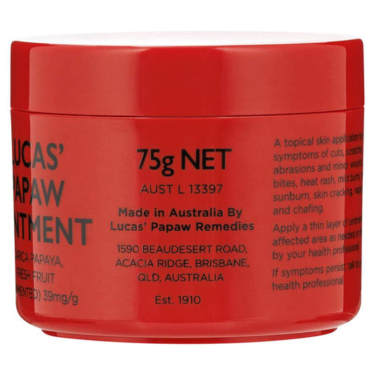 Lucas Papaw Ointment 75g - Natural Healing for Skin & Lips-Auzzi Store