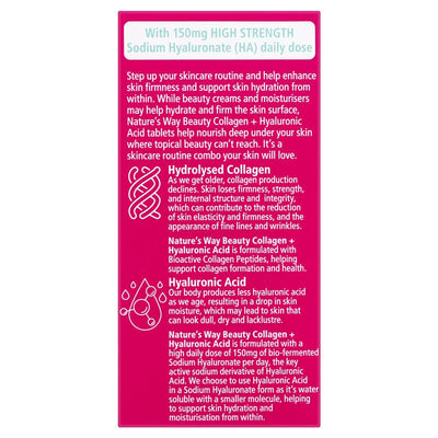Nature's Way Beauty Collagen + Hyaluronic Acid - 60 Capsules