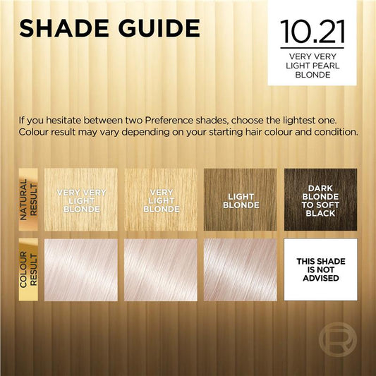 L'Oreal Paris Preference Stockholm 10.21 - Very Very Light Pearl Blonde-Auzzi Store