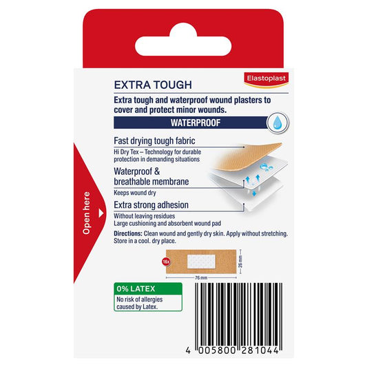 Elastoplast Extra Tough Waterproof Plasters - 16 Pack-Auzzi Store