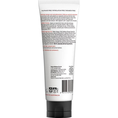 Swisse Skincare Rose Hip Nourishing Cream Moisturiser 125ml - Luxurious Hydration - Auzzi Store