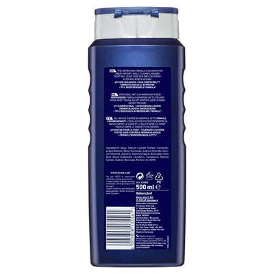NIVEA MEN Sport 3-in-1 pH Balanced Body Wash & Shower Gel 500ml