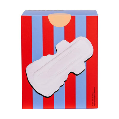 Moxie Organic Cotton Overnight Pads 8-Pack, Super Absorbent, Vegan