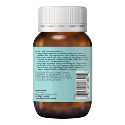 Fusion Pain & Inflammation with Willow Bark & Boswellia - 60 Tablets