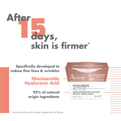 Avène Hyaluron Activ B3 Renewal Firming Cream Refill 50ml - Revitalize Your Skin