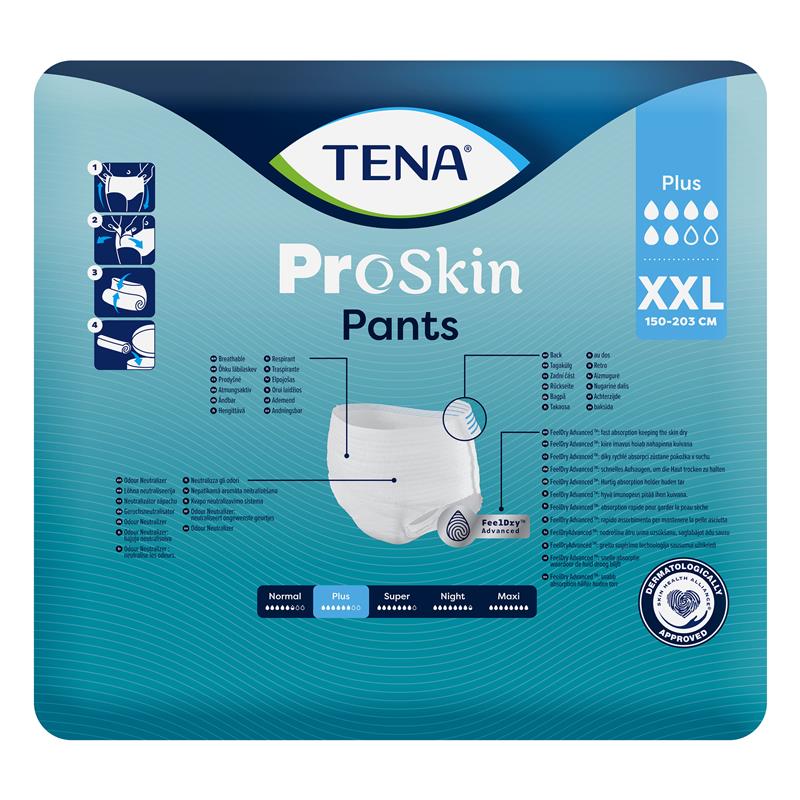 TENA ProSkin Bariatric Incontinence Pants XXL 12-Pants – Odor Control