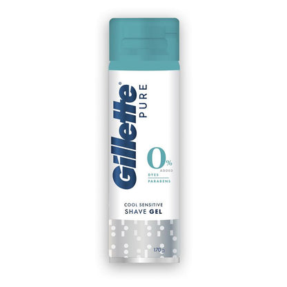 Gillette Pure Cool Sensitive Shave Gel for Men with Aloe, 170g