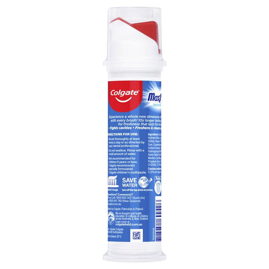 Colgate Max Fresh Cool Mint Pump Toothpaste 130g-Auzzi Store
