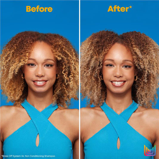 Matrix Brass Off Blue Toning Shampoo 300ml - Neutralize Brassy Tones