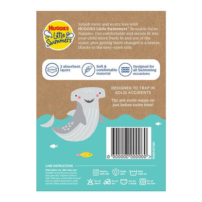 Huggies Little Swimmers Reusable Swim Nappies - Watermelon Crush Size S