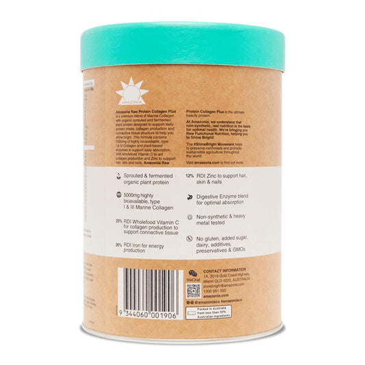 Amazonia RAW Protein Collagen Plus Vanilla Maple 750g – view 2