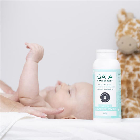 Gaia Natural Baby Powder - 200g Talc-Free Formula-Auzzi Store