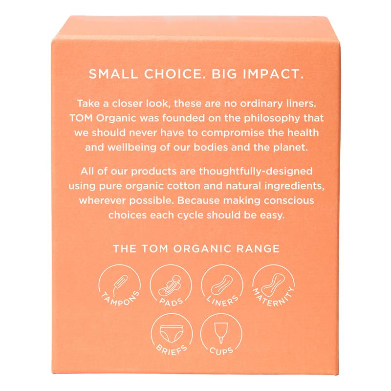 TOM Organic Ultra Thin Liners, 26 Lners, Hypoallergenic & Biodegradable