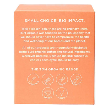 TOM Organic Ultra Thin Liners, 26 Lners, Hypoallergenic & Biodegradable