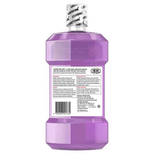 Listerine Total Care Mouthwash 750ml - Complete Oral Protection