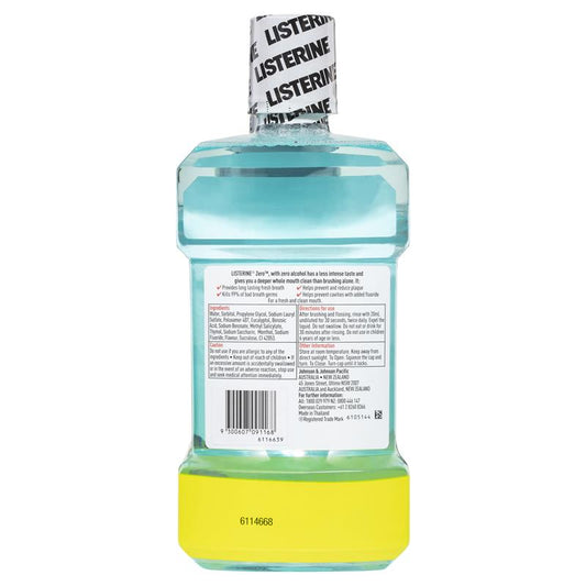 Listerine Zero Alcohol Antibacterial Mouthwash Value Pack 1.5L - Gentle Yet Effective - Auzzi Store