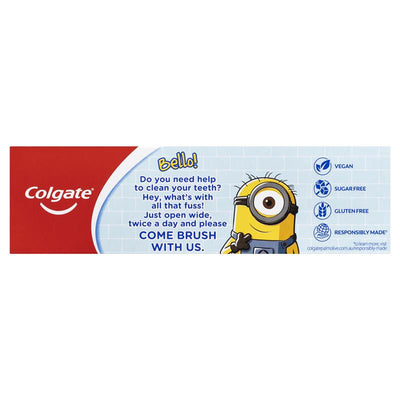 Colgate Kids Mint Minions Toothpaste 90g - Cavity Protection for Ages 6+