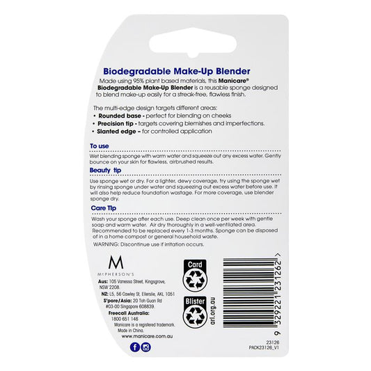 Manicare Biodegradable Make-up Blender - 1 Pack – view 2
