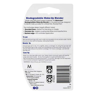 Manicare Biodegradable Make-up Blender - 1 Pack