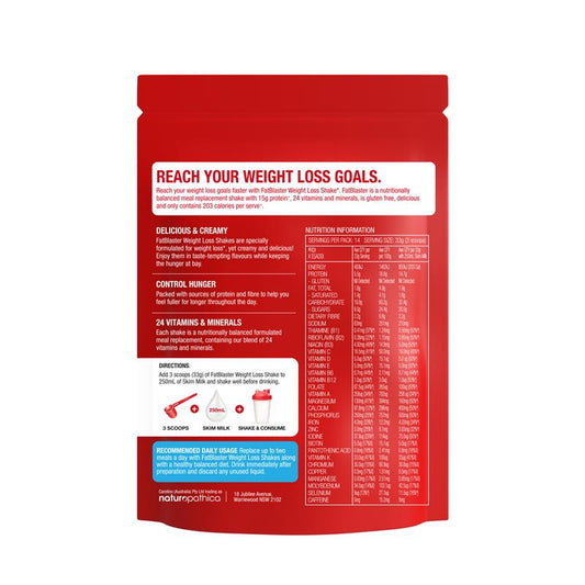 Naturopathica Fatblaster Weight Loss Shake - Vanilla (465g) – view 2