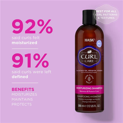 Hask Curl Care Moisturizing Shampoo 355ml - Nourish Your Curls