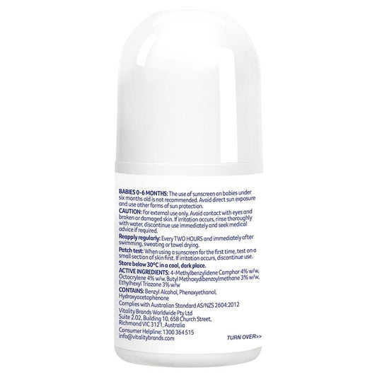 Cancer Council SPF 50+ Kids Sunscreen Roll-On 75ml-Auzzi Store