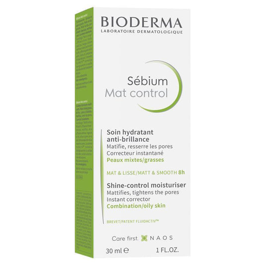 Bioderma Sebium Mat Control Mattifying Moisturiser for Oily Skin 30ml - Auzzi Store