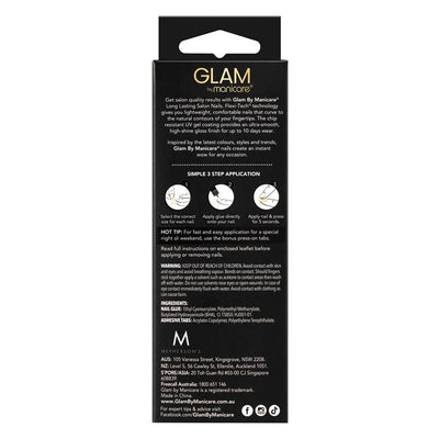 Glam By Manicare French Pink Short Square Press On Nails Kit - 24pc