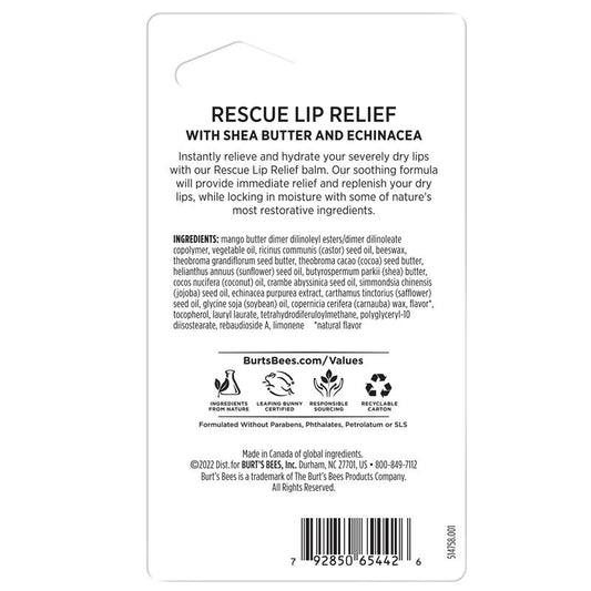 Burt's Bees Rescue Relief Lip Balm 9.92g