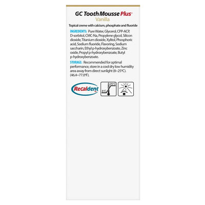 GC Tooth Mousse Plus Vanilla 40g - Enamel Protection