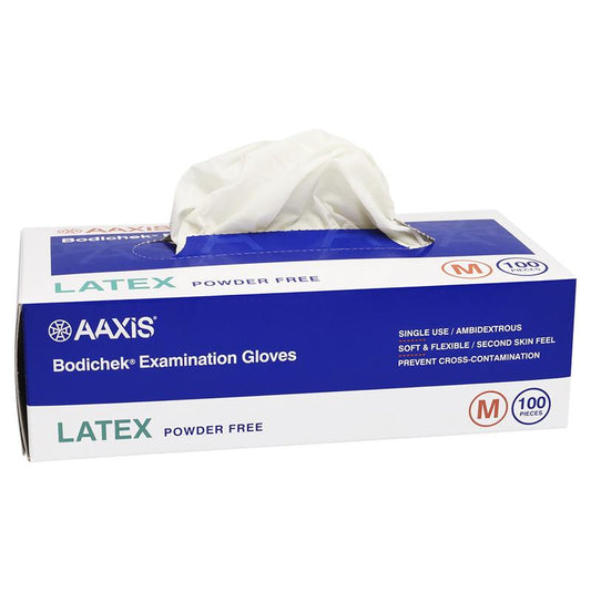 Bodichek Latex Disposable Gloves Powder Free - Medium - 100 Pack – view 2 - Auzzistore