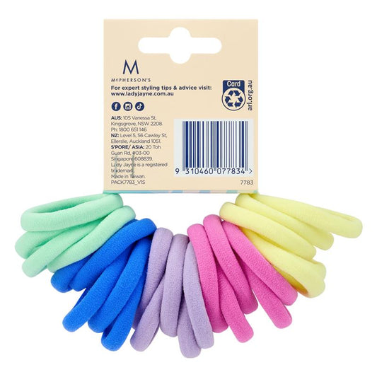 Lady Jayne Softies Value Pack Brights - 24 Colorful Ponytailers-Auzzi Store