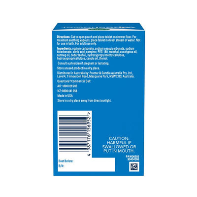 Vicks VapoShower Soothing Vapour Shower Tablets 5 Pack