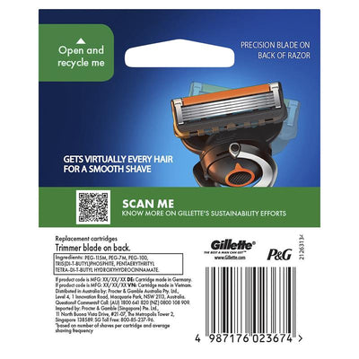 Gillette ProGlide Flexball Razor Blade Refills - 8 Blades for Fusion & ProShield