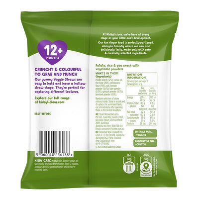 Kiddylicious Veggie Straws 12g - Tasty & Nutritious Snack