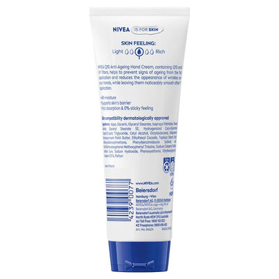 NIVEA Q10 3-in-1 Anti-Age Hand Cream with UV Filters - 100ml
