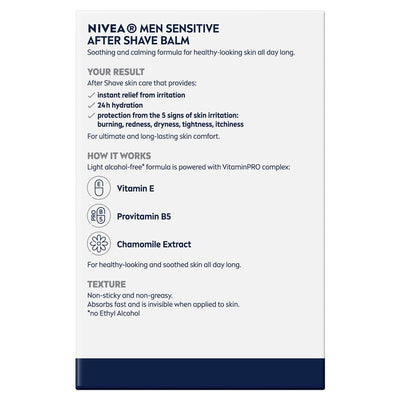 NIVEA MEN Sensitive Post Shave Balm with Chamomile & Vitamin E - 100ml