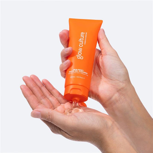 Glow Culture Skin Reset Biotic Gel Cleanser 120ml - pH Balancing Hydration for Clearer Skin