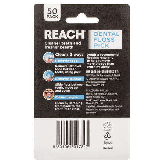 Reach Dental Floss Pick - 50 Pack - Auzzi Store