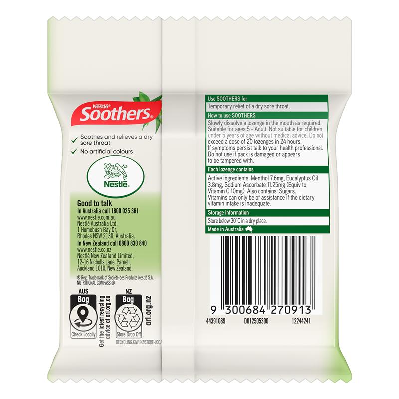 Soothers Eucalyptus & Menthol Lozenges - 3x10 Multipack-Auzzi Store